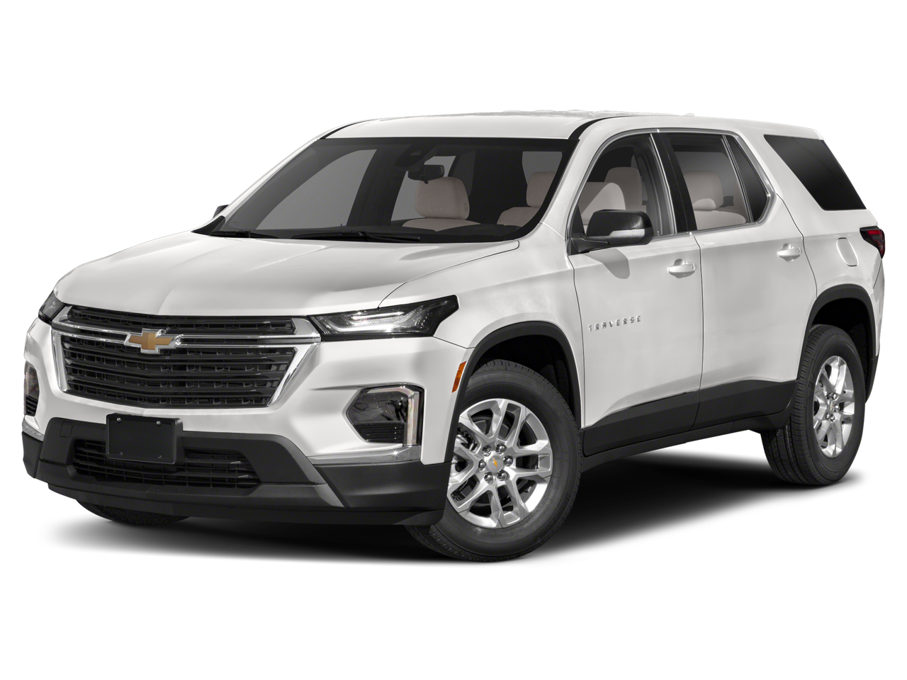 2022 Chevrolet Traverse LT Leather in Black — front three-quarter view
