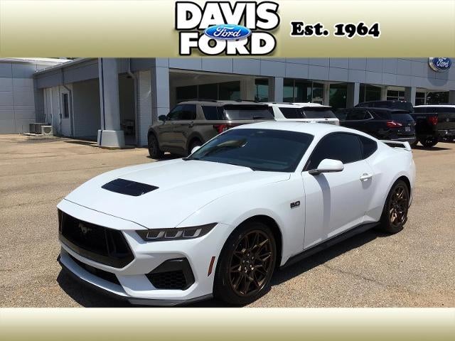 2024 Ford Mustang GT Premium in Oxford White Yz — front three-quarter view