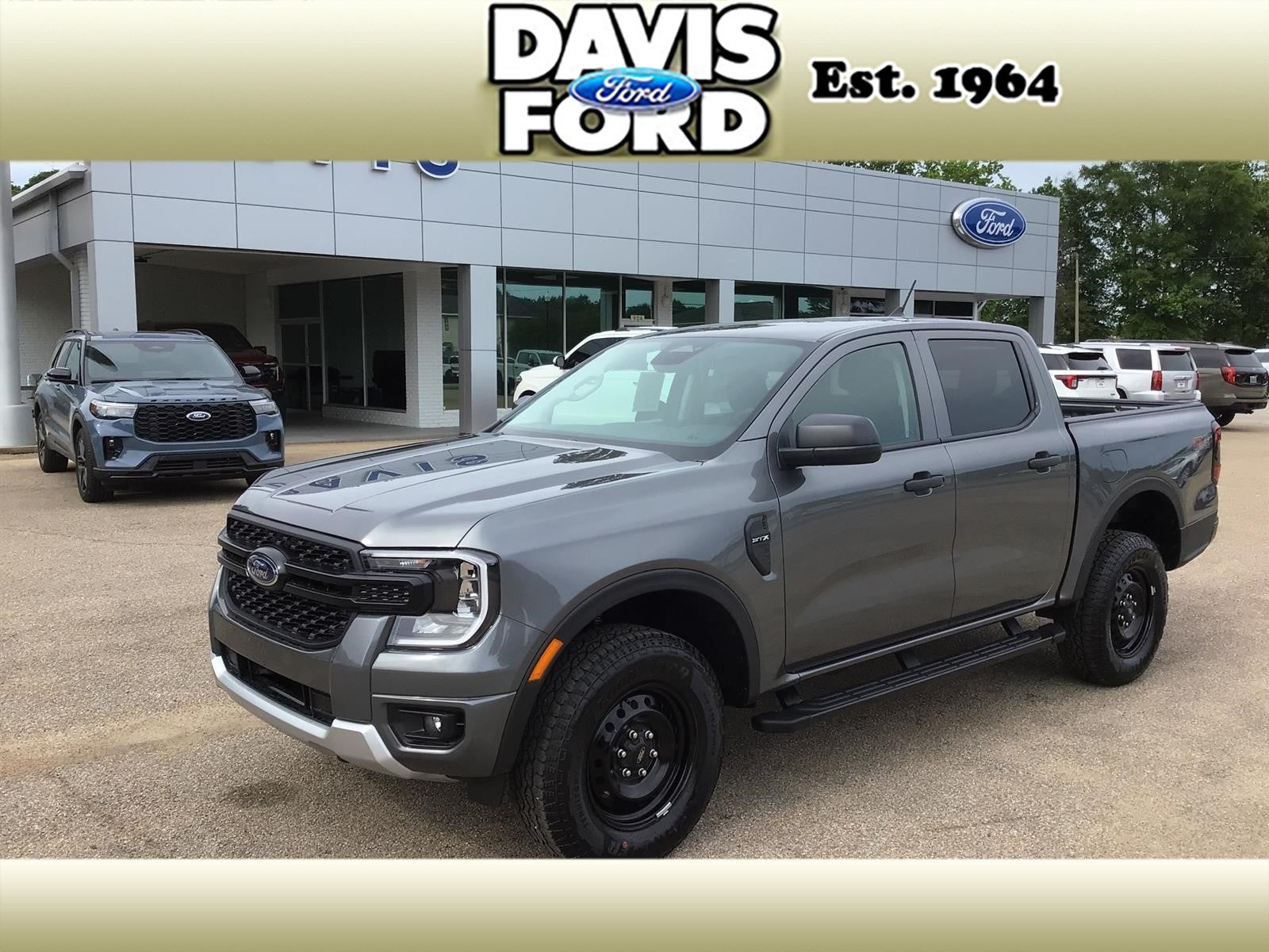 2026 Ford Ranger XL in Carbonized Gray Metallic M7 — front three-quarter view