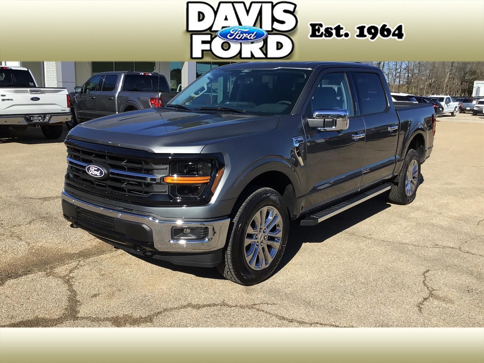 2026 Ford F-150 XLT in Carbonized Gray M7 — front three-quarter view