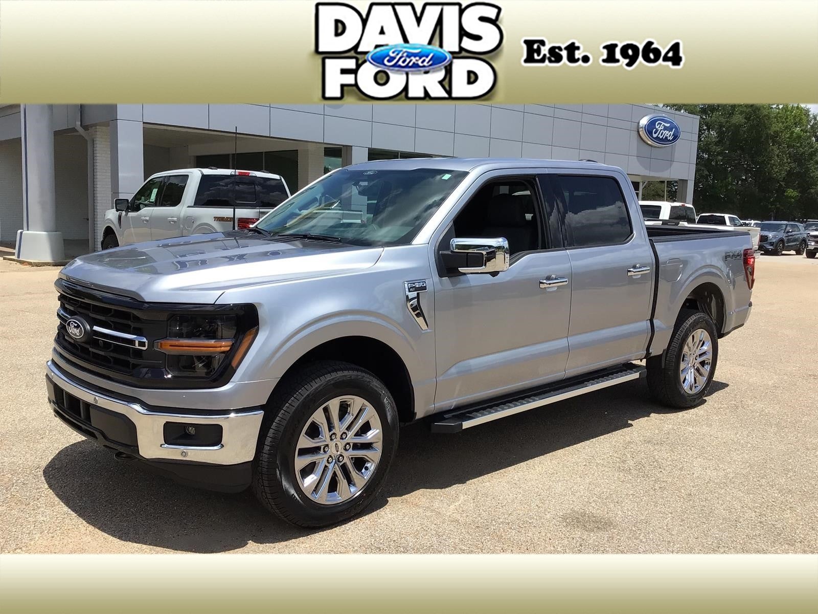 2026 Ford F-150 XLT in Iconic Silver Metallic — front three-quarter view