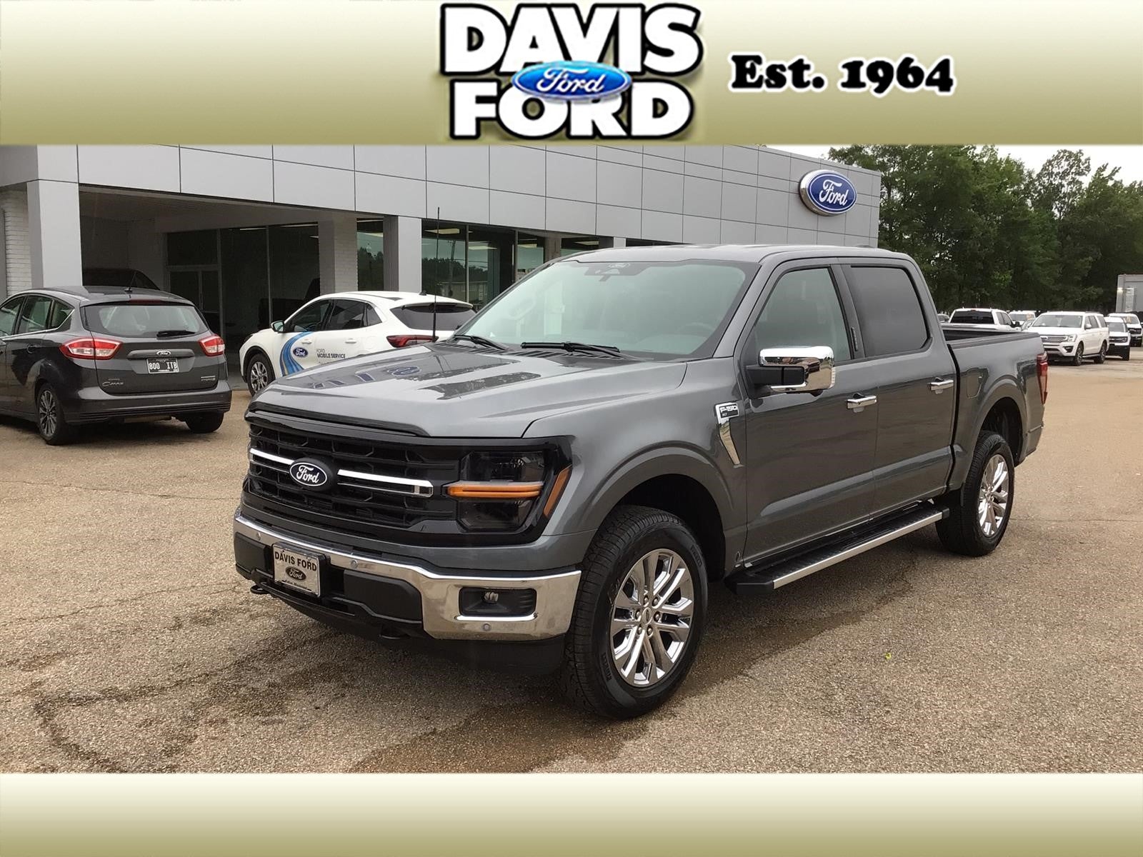 2026 Ford F-150 XLT in Carbonized Gray M7 — front three-quarter view