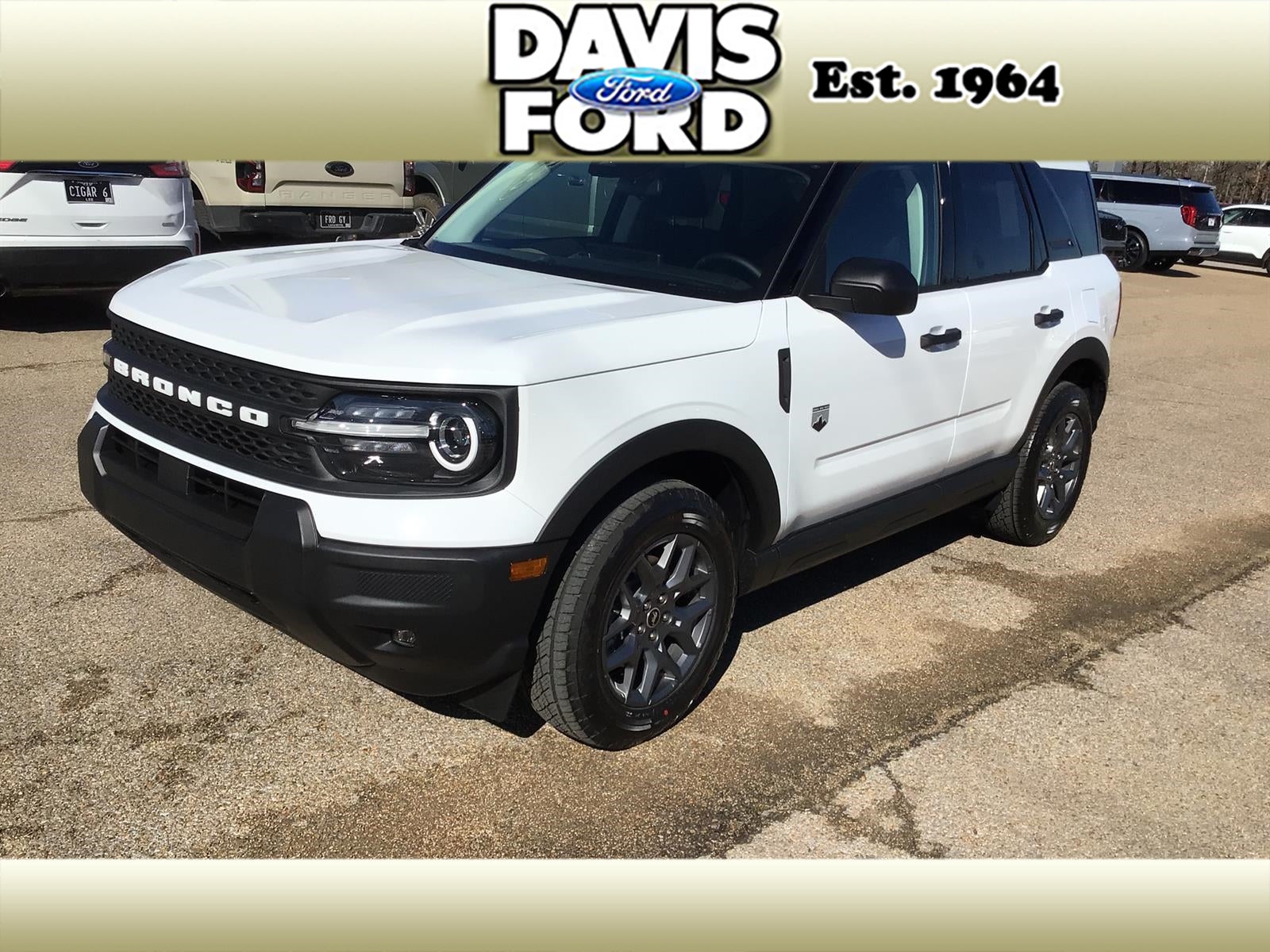 2026 Ford Bronco Sport Big Bend in Oxford White Yz — front three-quarter view